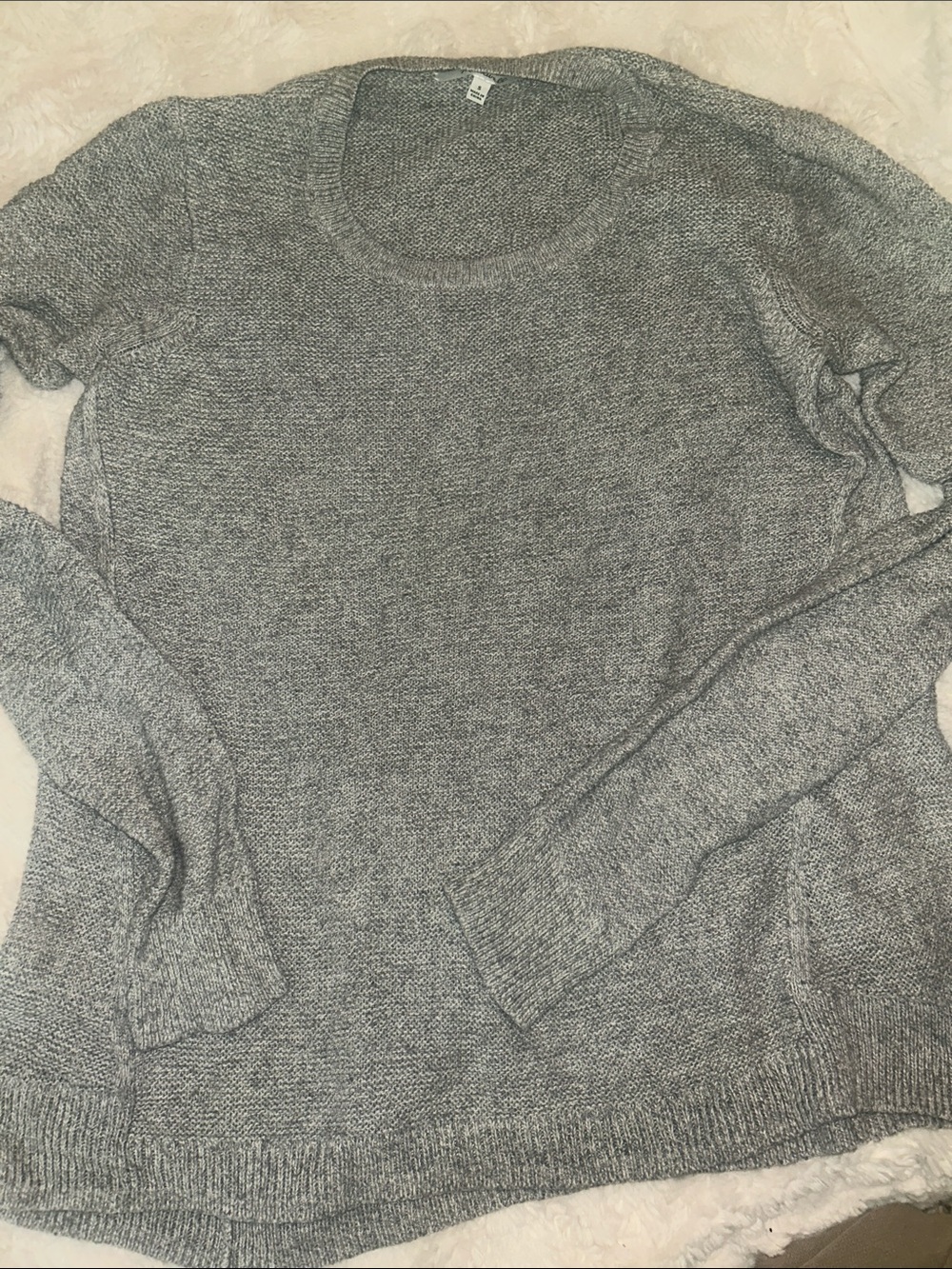 Madewell Gray Crewneck Sweater - Soft Knit Pullover